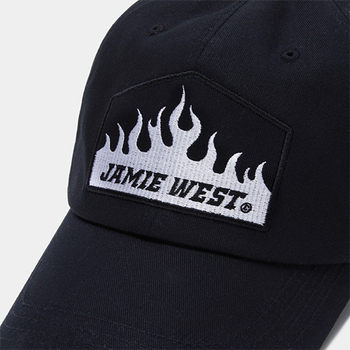 Jamie West Flame Ballcap - Black