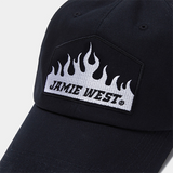 Jamie West Flame Ballcap - Black