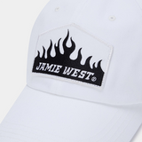 Jamie West Flame Ballcap - White