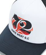 Jamie West No.72 Retro Meshcap - White