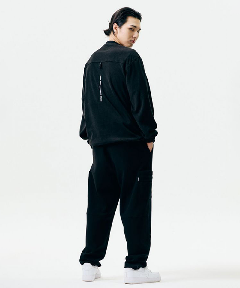 Jamie West Light Fleece Nylon Pocket Pullover - Gray