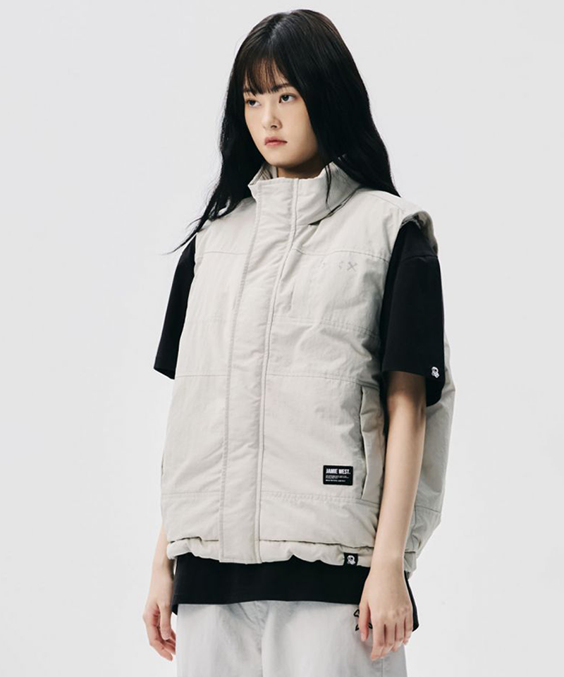 Jamie West Primaloft Hidden Hoodie Heavy Vest - Gray