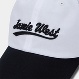 Jamie West Retro Lettering 2Tone Ballcap - White