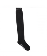 Monday Flow Munple Basic Overknee Socks - Black