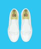 Natural leather 4-way tassel-decorated high-up balance handmade golf shoes - 4 Colors