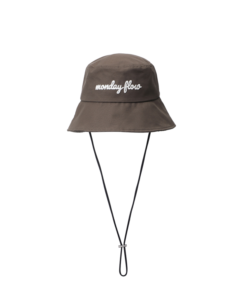 Monday Flow Ponytail Bucket Hat (Waterproof) - Dark Brown