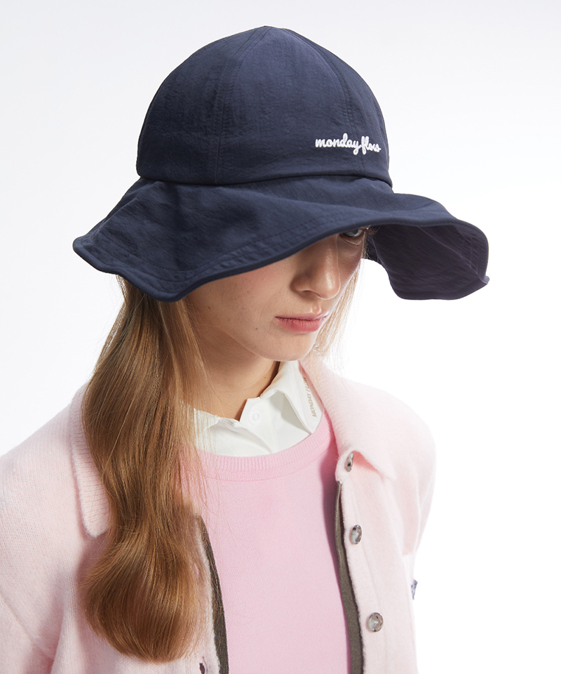 Monday Flow Round Wire Bucket Hat - Dark Navy