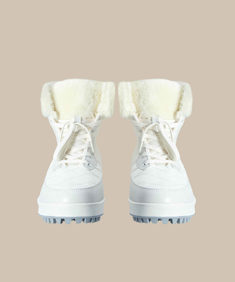 Wool-Lined Padded Ankle Golf Boots - 2 Colors