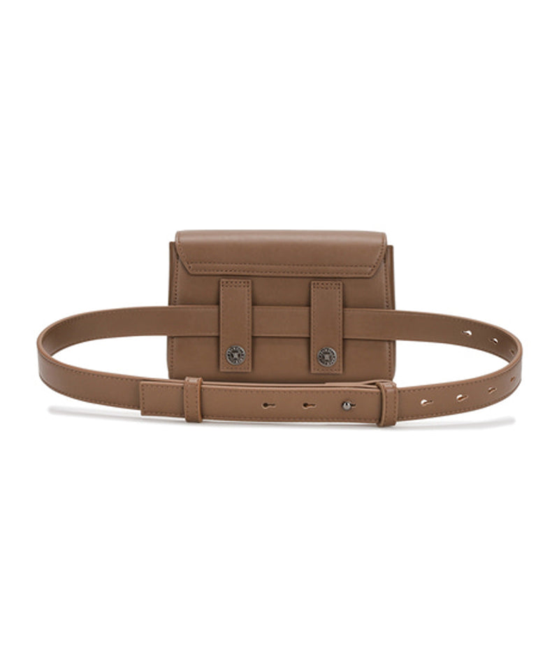 Octa Angle Belt Bag - Dark Beige