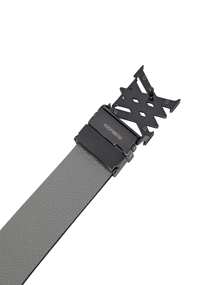 Men's Two Way Pattern Belt - Black