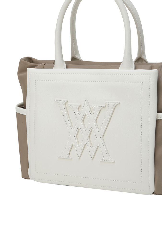 Women's Two Tone Tote Bag - Ivory