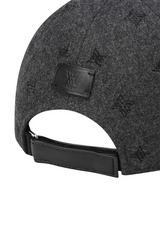 Uni Logo Stitch Peach Cap - Dark Grey