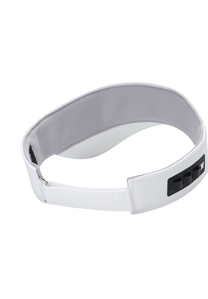 Uni Tee Holder Logo Visor - White