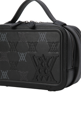 Uni Logo Stitch Square Pouch - Black