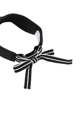 Women's Knit Ribbon Visor - Black