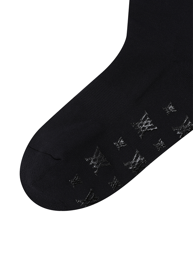 Women's Pocker Knee Socks - Black