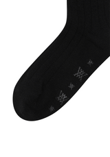 Women's Shiny Knee Socks - Black