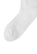 Men's Basic Middle Socks - White