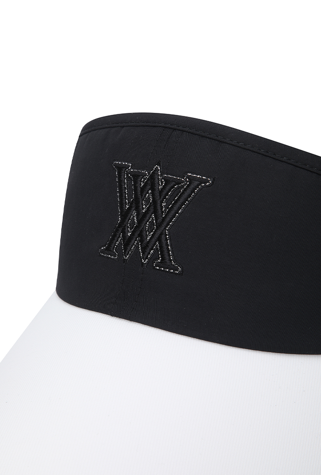 Women's Ribbon Crown Visor - Black
