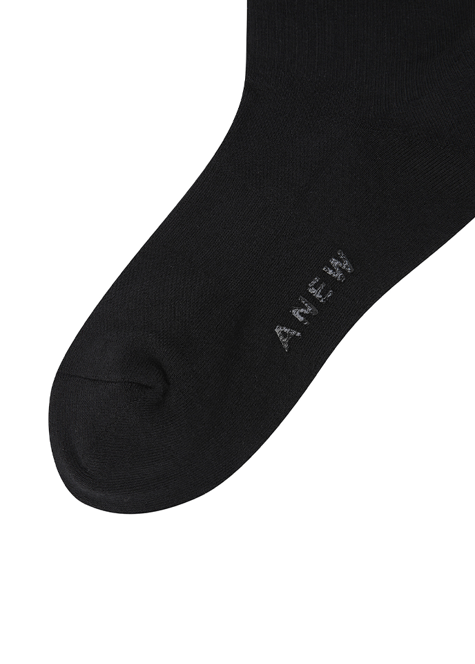 Women's Basic Middle Socks - Black