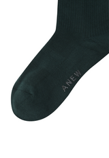 Women's Basic Middle Socks - Dark Green