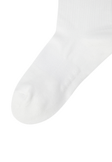 Women's Basic Middle Socks - White