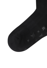Women's Color Pop Knee Socks - Black