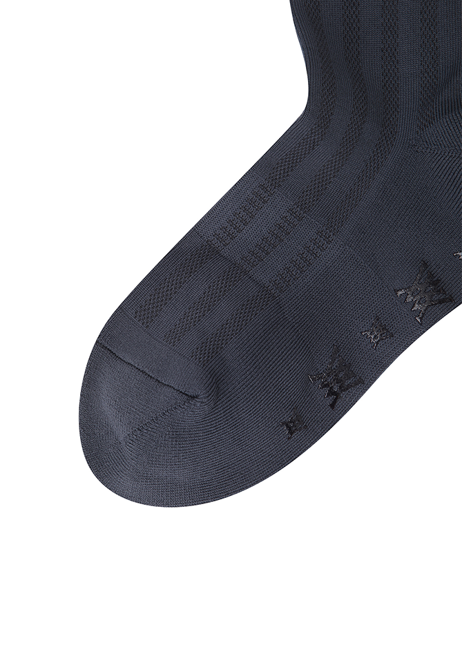 Women's Color Pop Knee Socks - Charcoal Gray