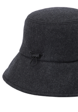 Uni Logo Stitch Padded Bucket Hat - Dark Gray