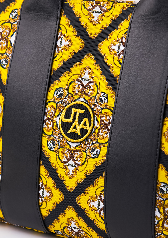 UTAA Midnight Panther Baroque Tote Bag - Yellow