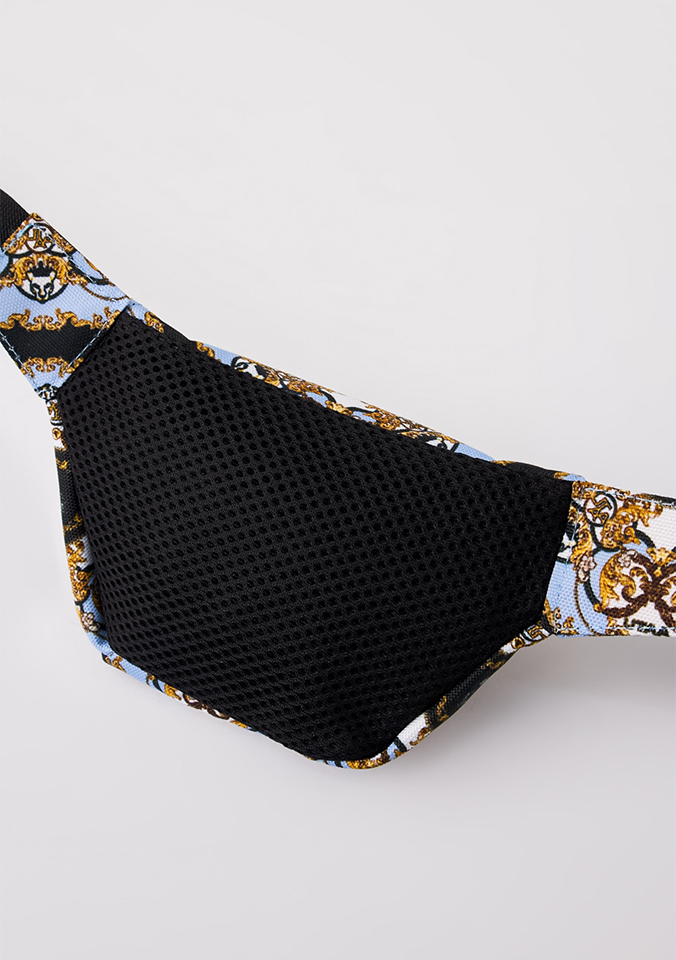 UTAA Midnight Panther Baroque Belt Bag  - Sky Blue