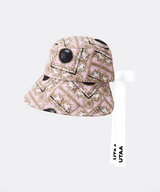 UTAA Women's Color Season Baroque Back Open Bucket Hat - Light Pink