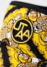 UTAA Women's Midnight Panther Baroque Ribbon Sun Visor - Yellow