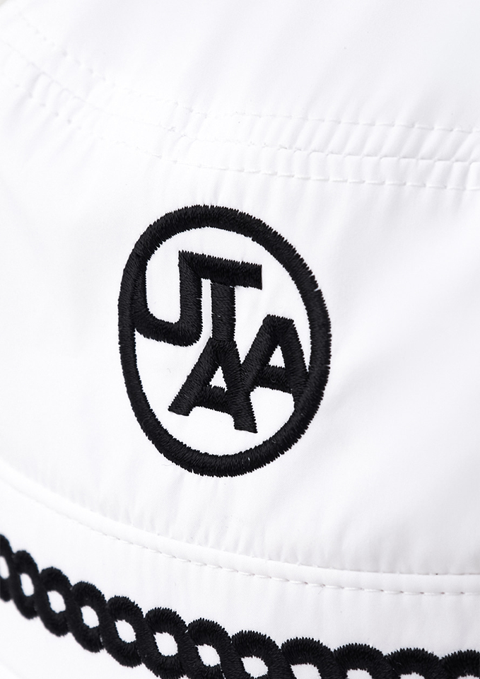 UTAA Atelier Braid Color Bucket Hat - White