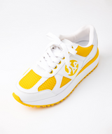 UTAA Women's Mesh Mix Platform Spikeless Golf Shoes - Yellow