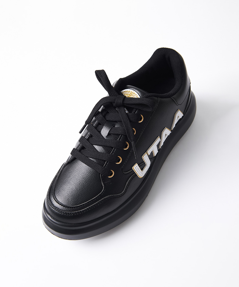 UTAA Women's Gilt Bold Logo Platform Sneakers - Black