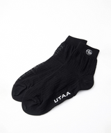 UTAA Women's Punching Pattern Loose Socks - Black