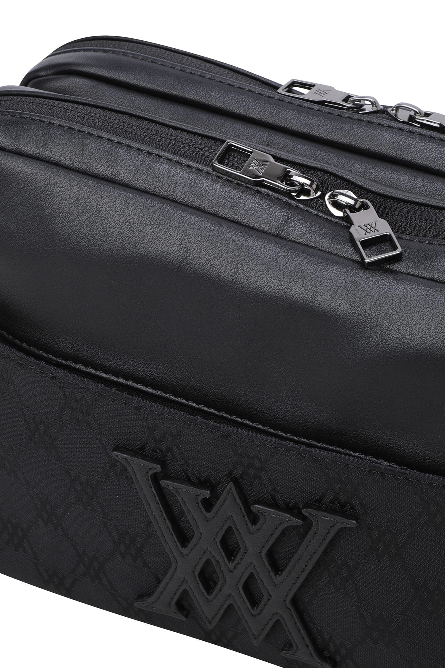 Anew Golf Jacquard Easy Pouch - Black
