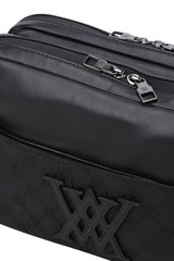 Anew Golf Jacquard Easy Pouch - Black