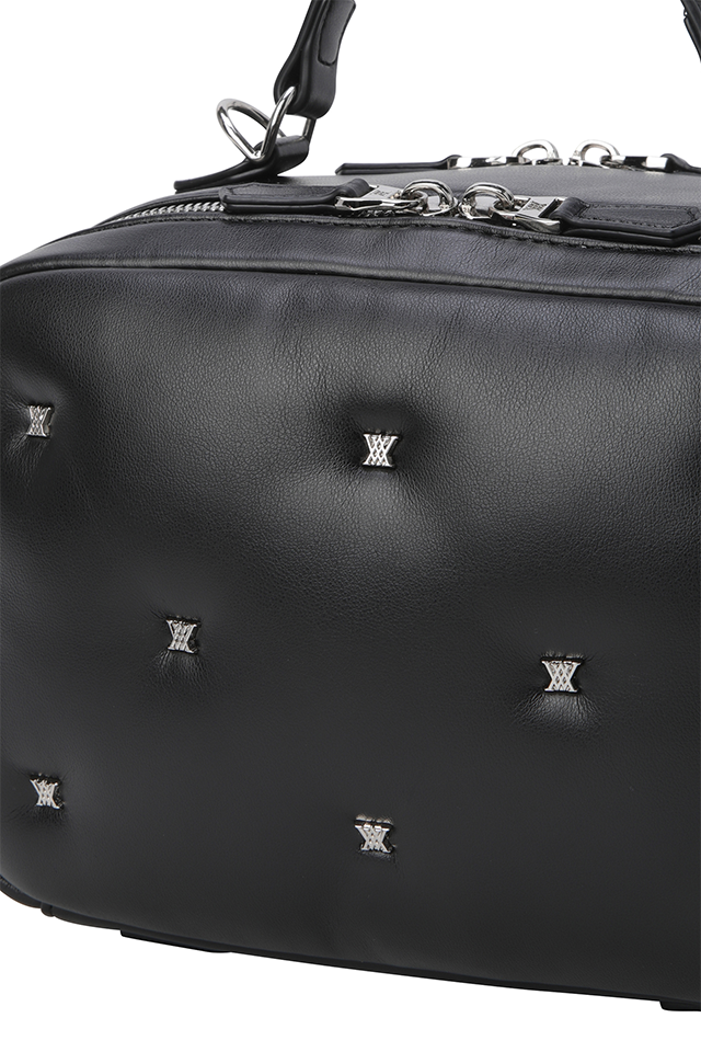 Women's Padded Color Pouch - Black