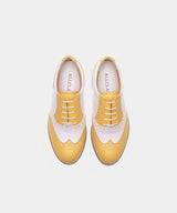 ALL CLASSIC Golf Noble Wingtip Classic Golf Shoes - Yellow