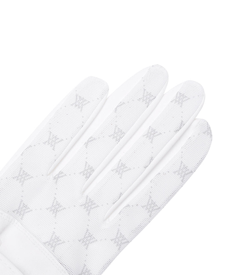 Women's Monogram See-Through Glove (PAIR) - White