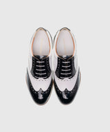 ALL CLASSIC Golf Noble Wingtip Classic Golf Shoes - Black Patent