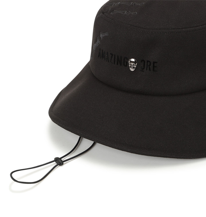 Amazing Cre Unisex Handbone Emvroidery Hat - Black