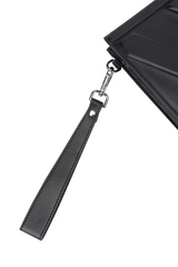 Uni Logo Intaglio Clutch - Black