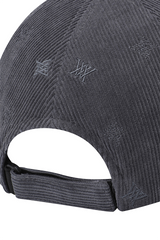 Unisex Corduroy Cap - Dark Grey
