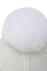 Women's Line Knit Ballcap - Cream