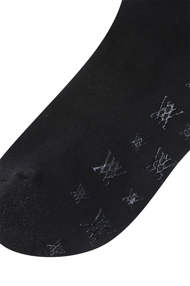 Women's Ribbon Knee Socks - Black