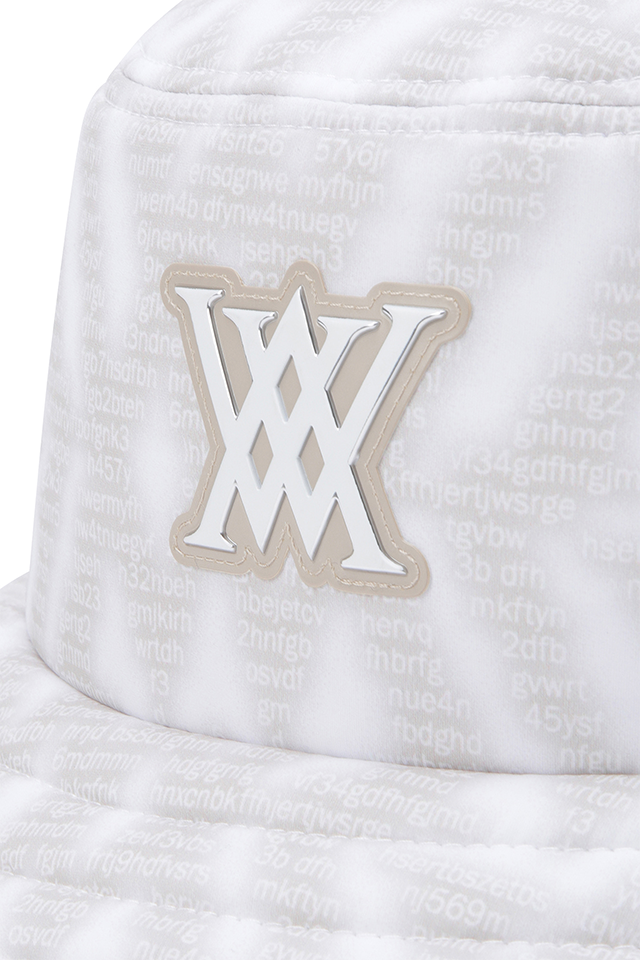 Women's Logo Pattern Hat - Beige