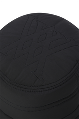 Women's Padded Stitch Hat - Black